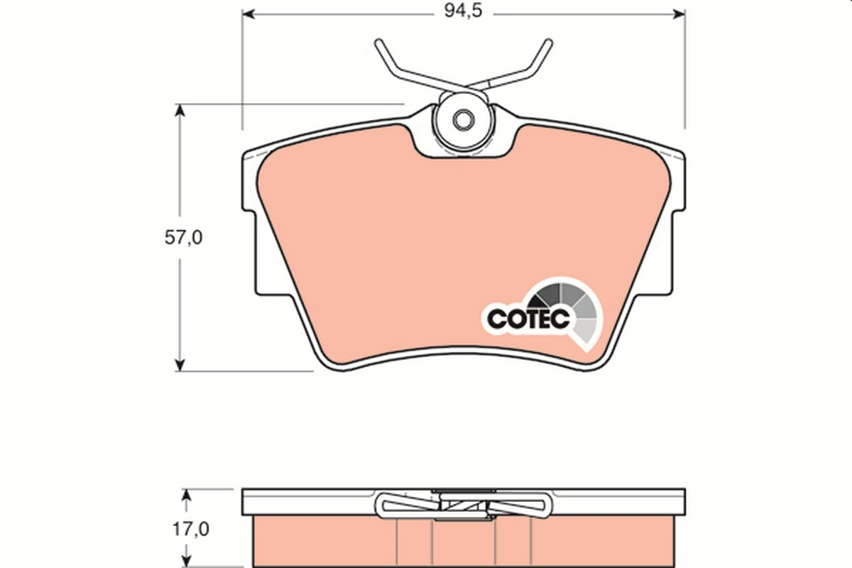Set placute frana