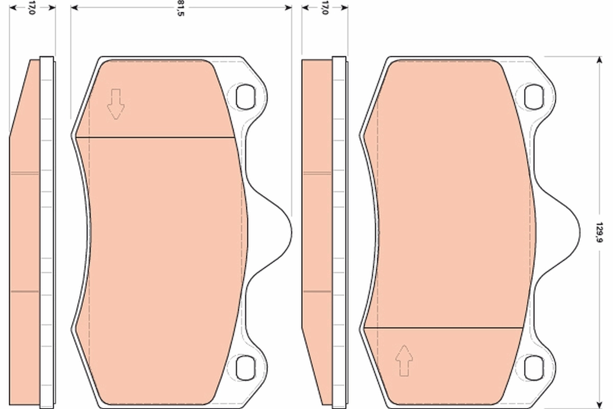 Set placute frana