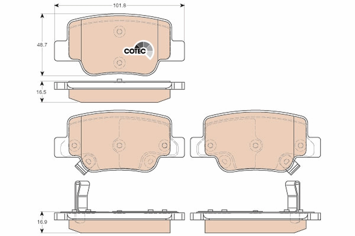 Set placute frana