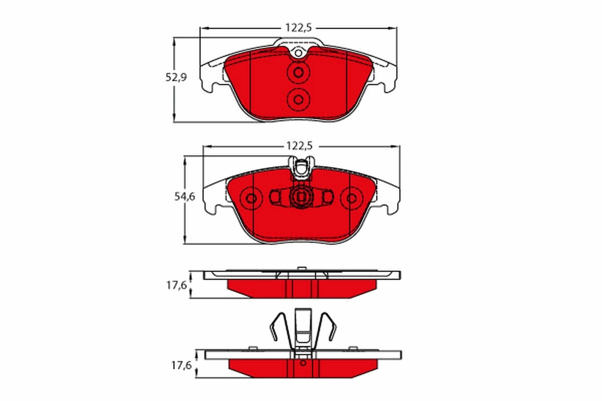Set placute frana