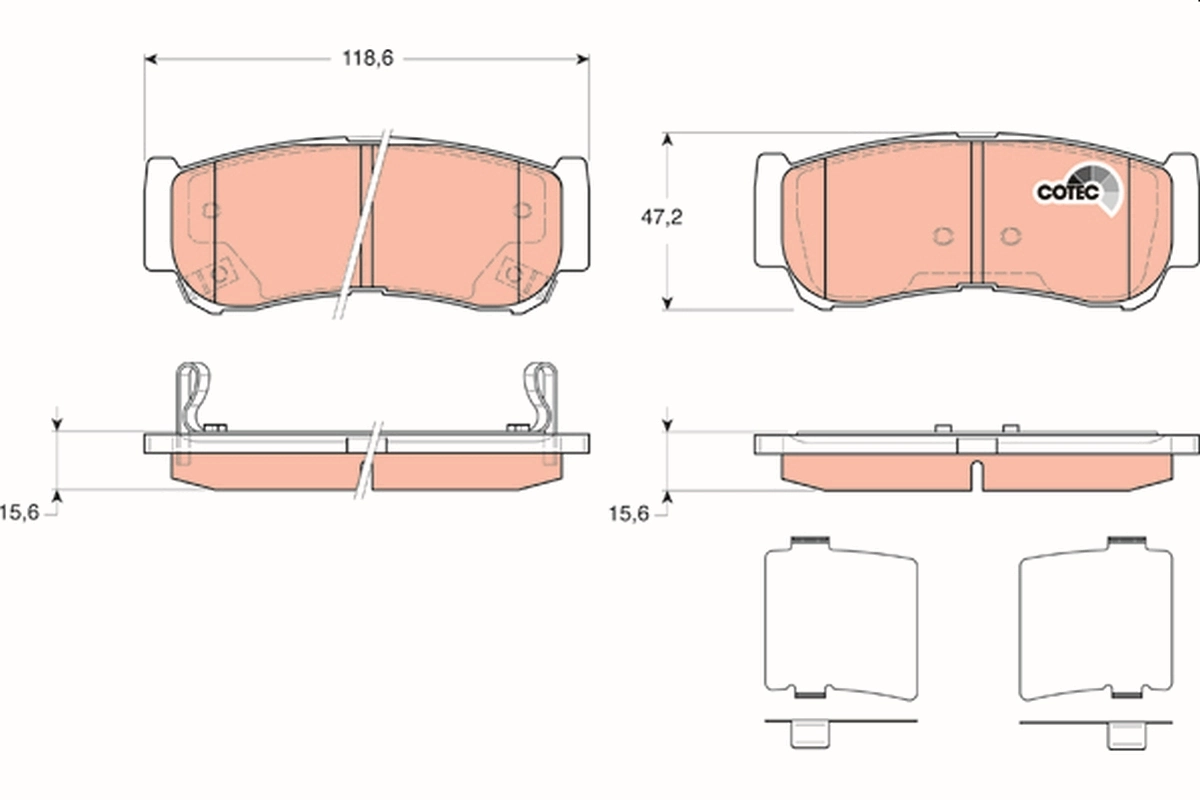 Set placute frana