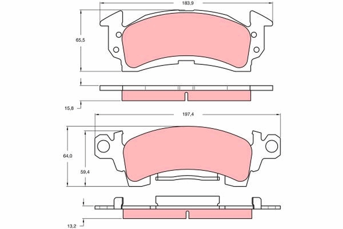 Set placute frana