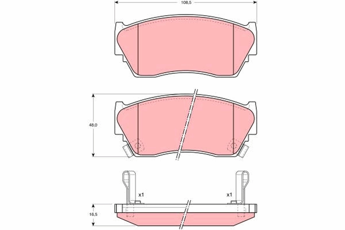 Set placute frana