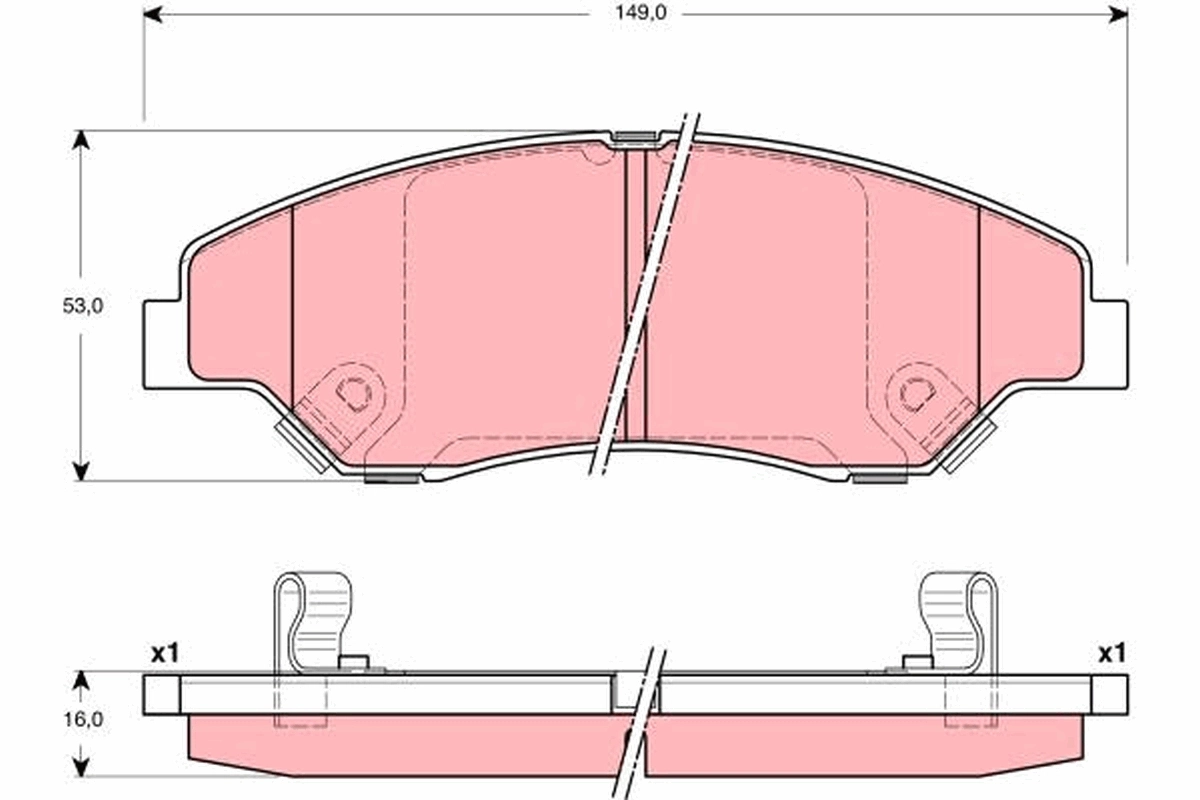 Set placute frana