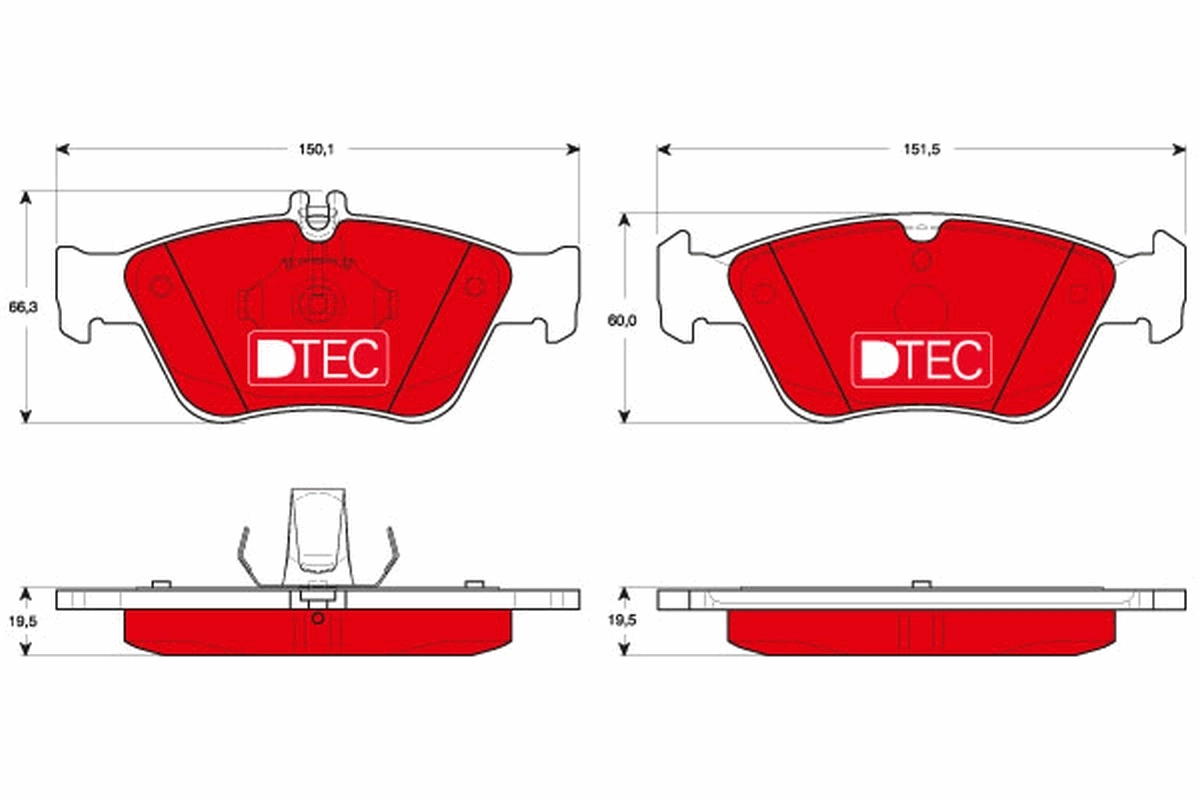 Set placute frana