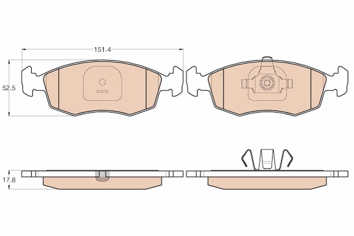 Set placute frana
