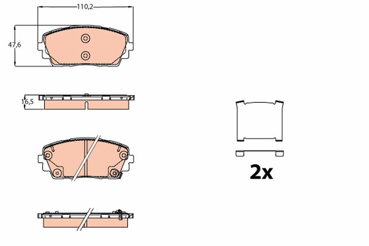 Set placute frana