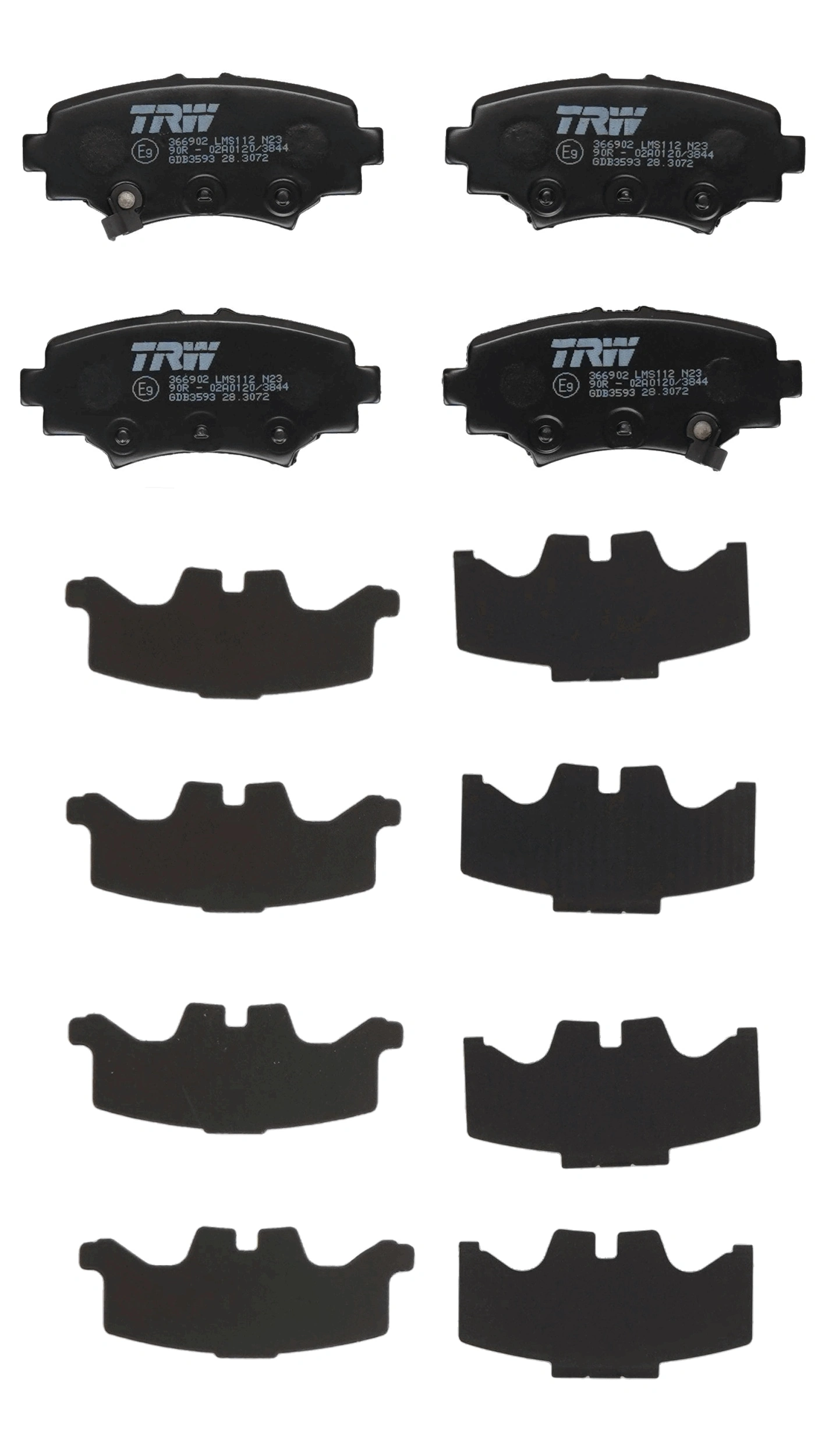 Set placute frana