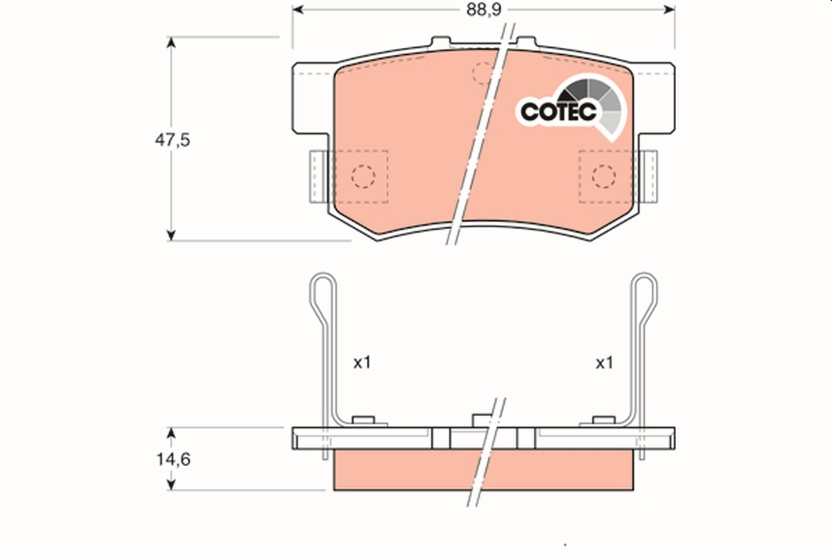 Set placute frana