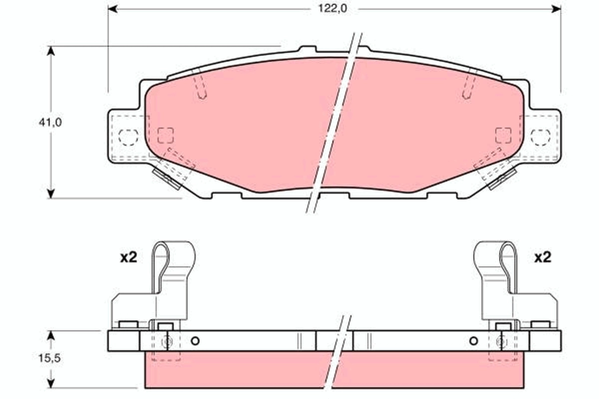 Set placute frana