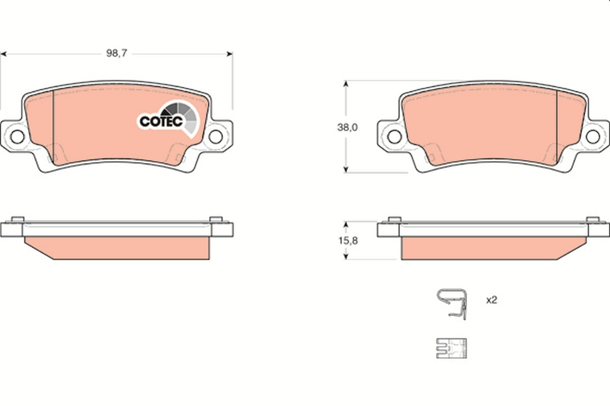 Set placute frana