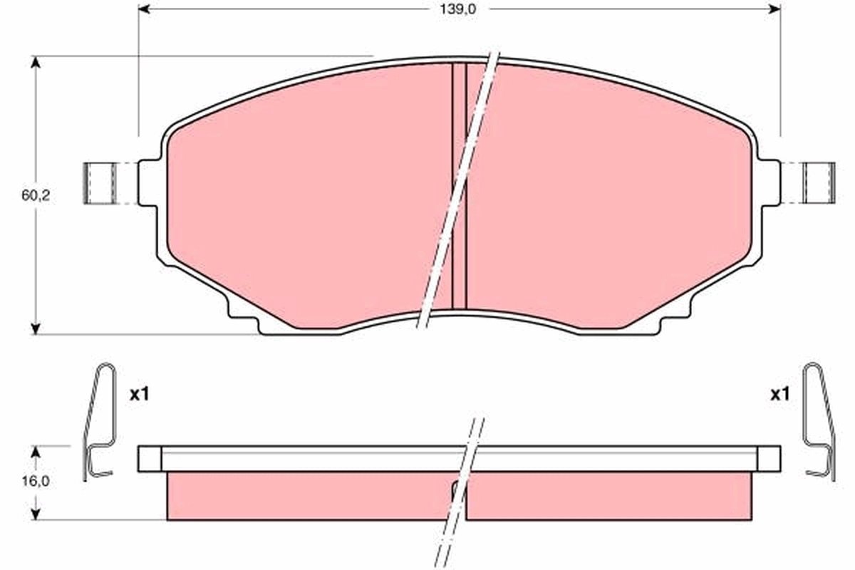 Set placute frana