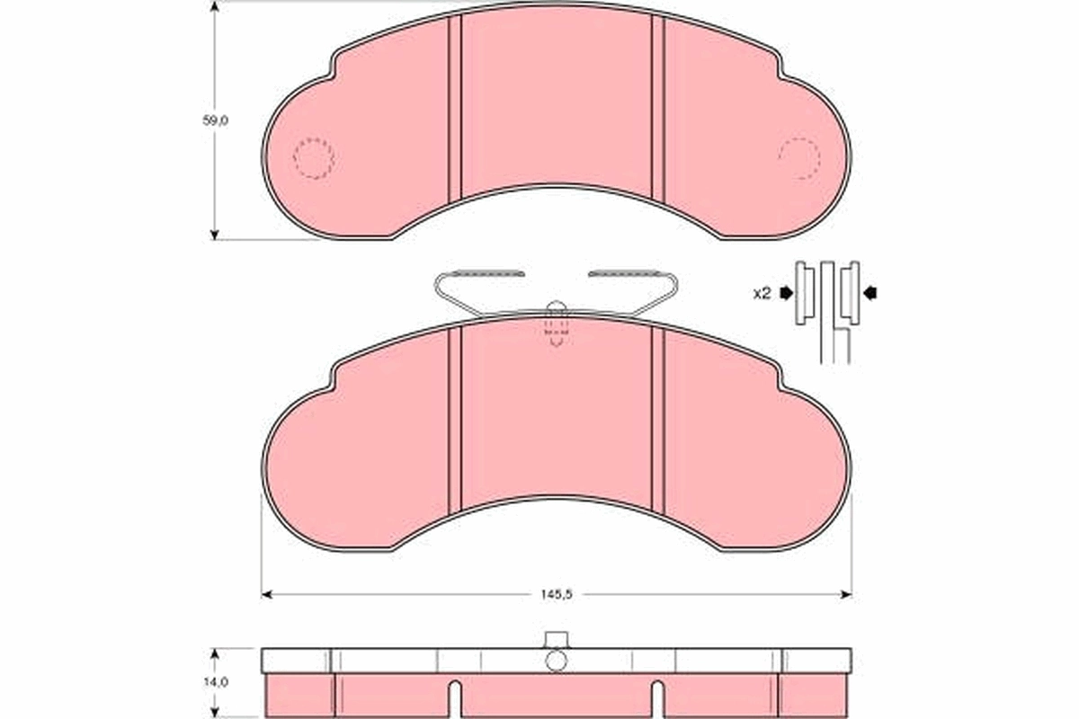 Set placute frana