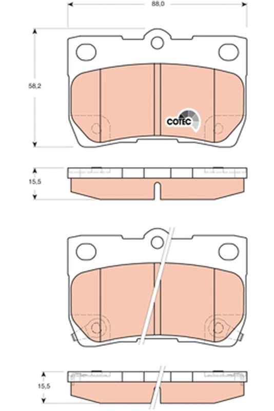 Set placute frana