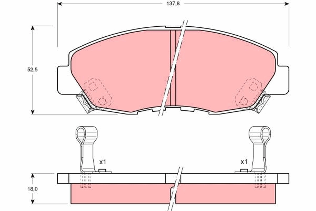 Set placute frana