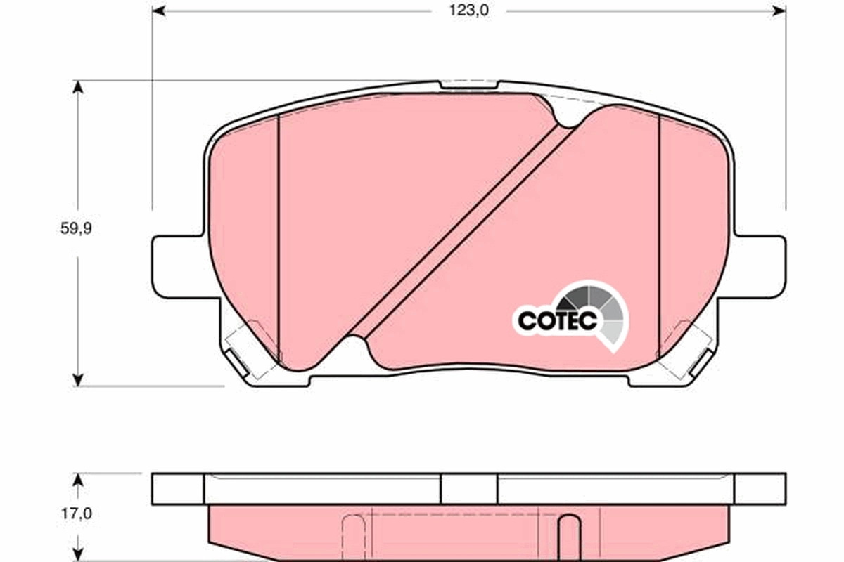 Set placute frana