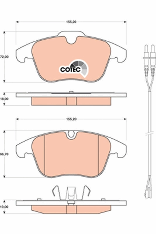 Set placute frana