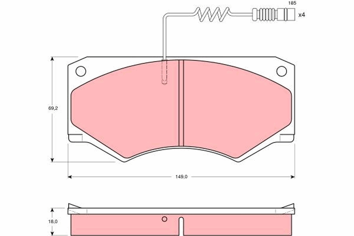 Set placute frana