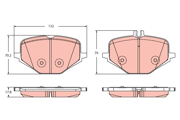 Set placute frana