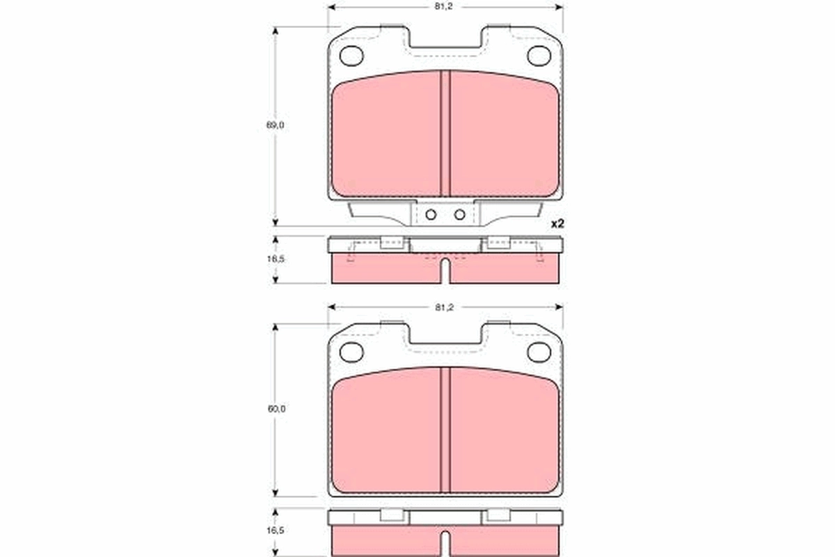 Set placute frana