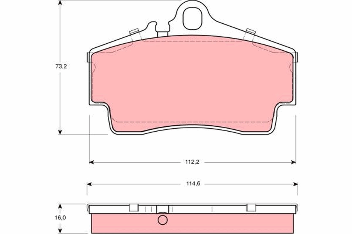 Set placute frana