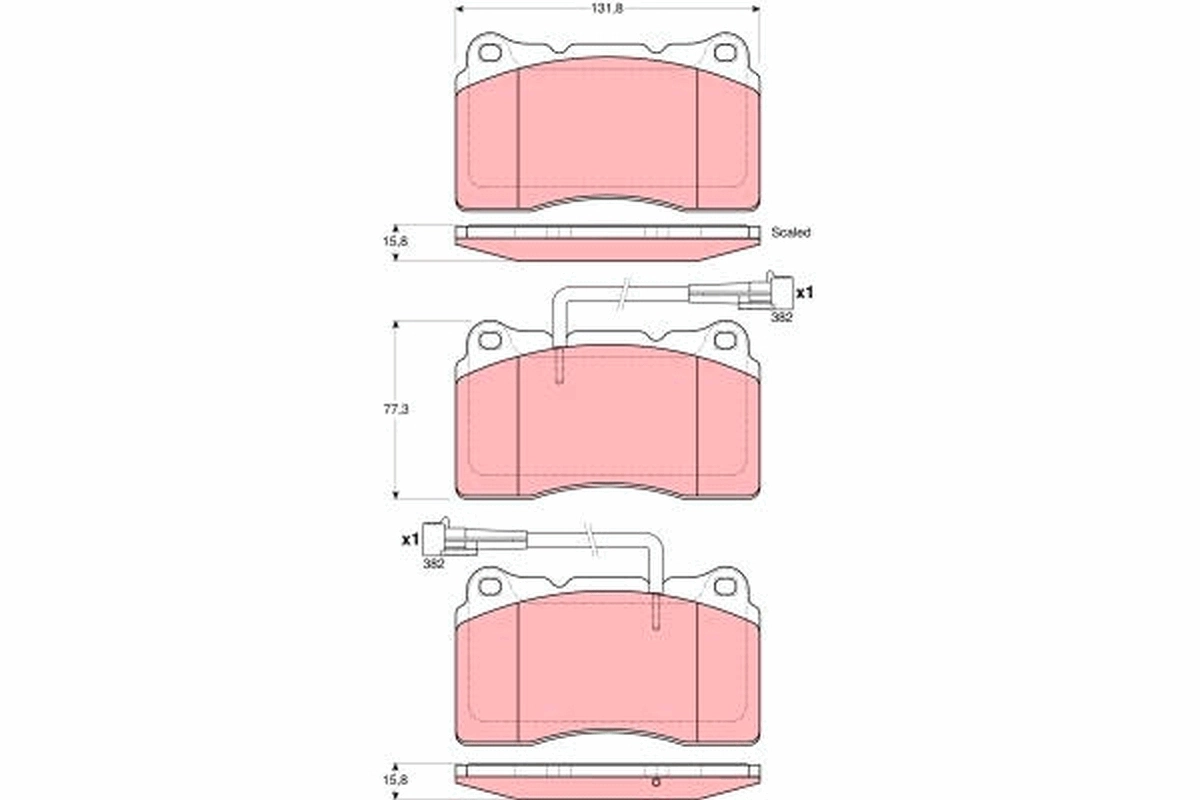Set placute frana