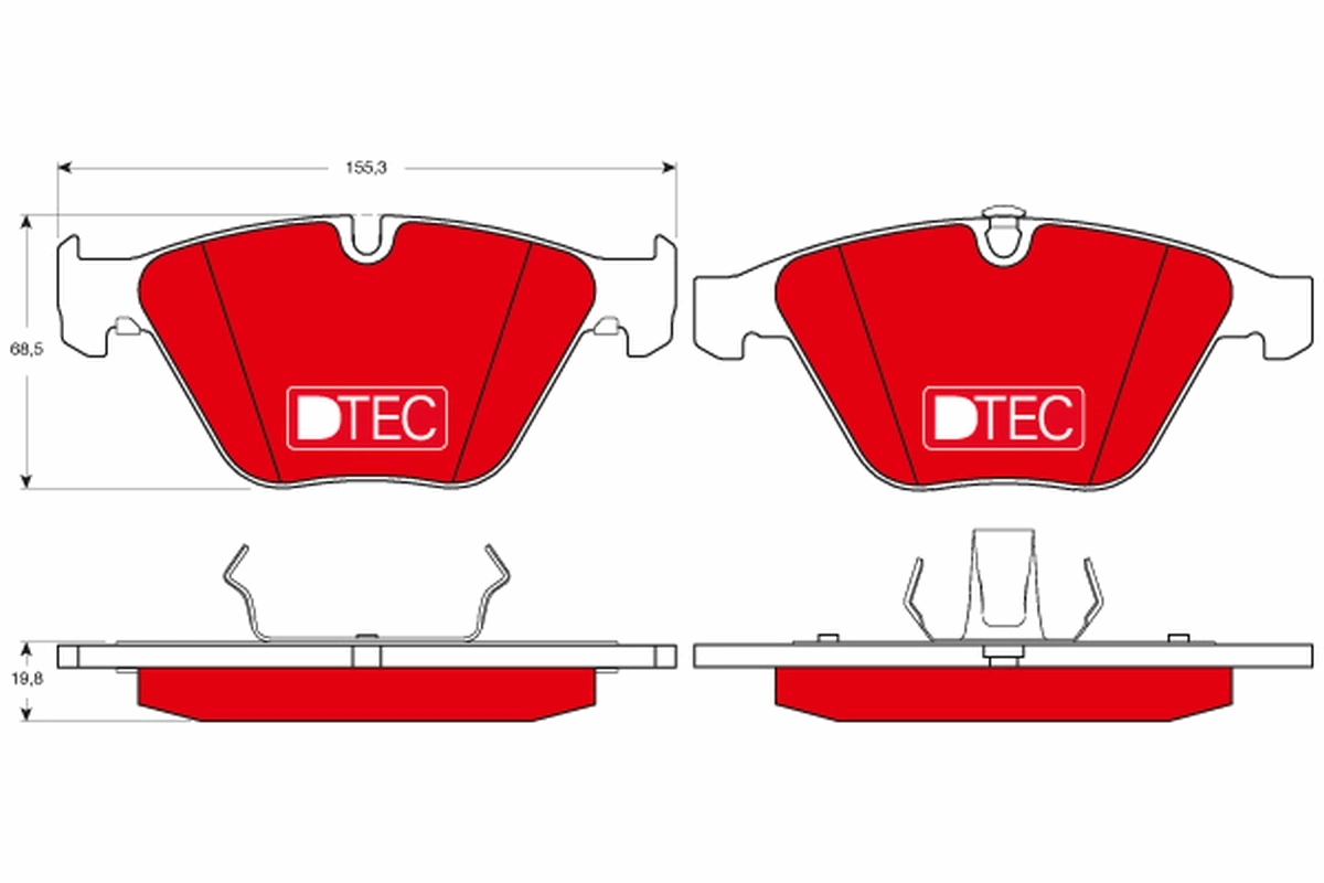 Set placute frana