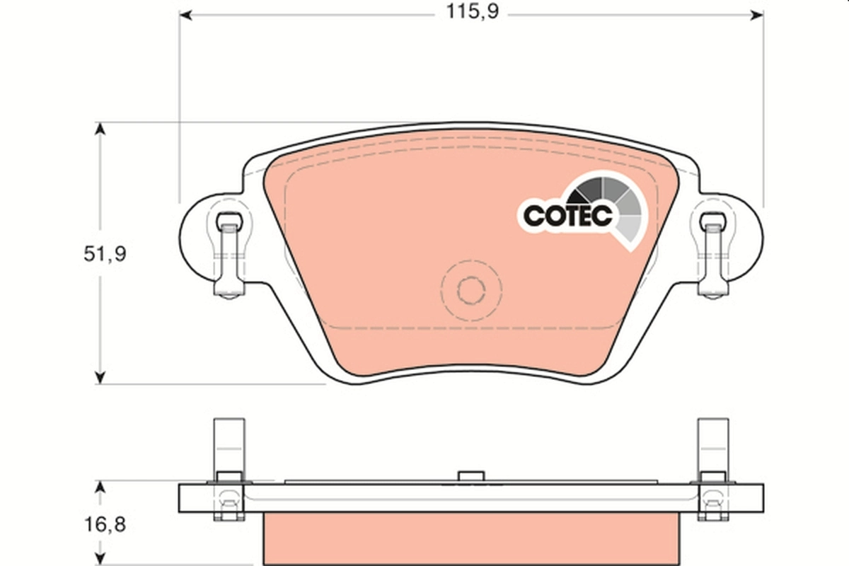 Set placute frana