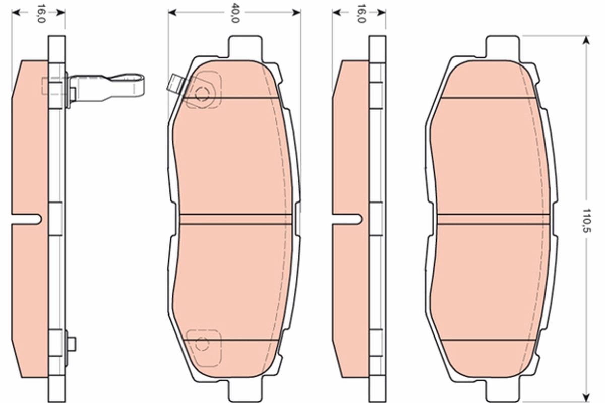 Set placute frana