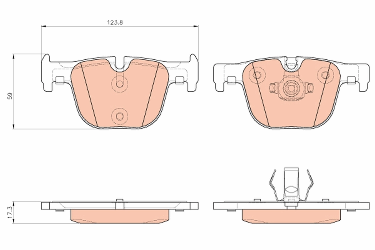 Set placute frana