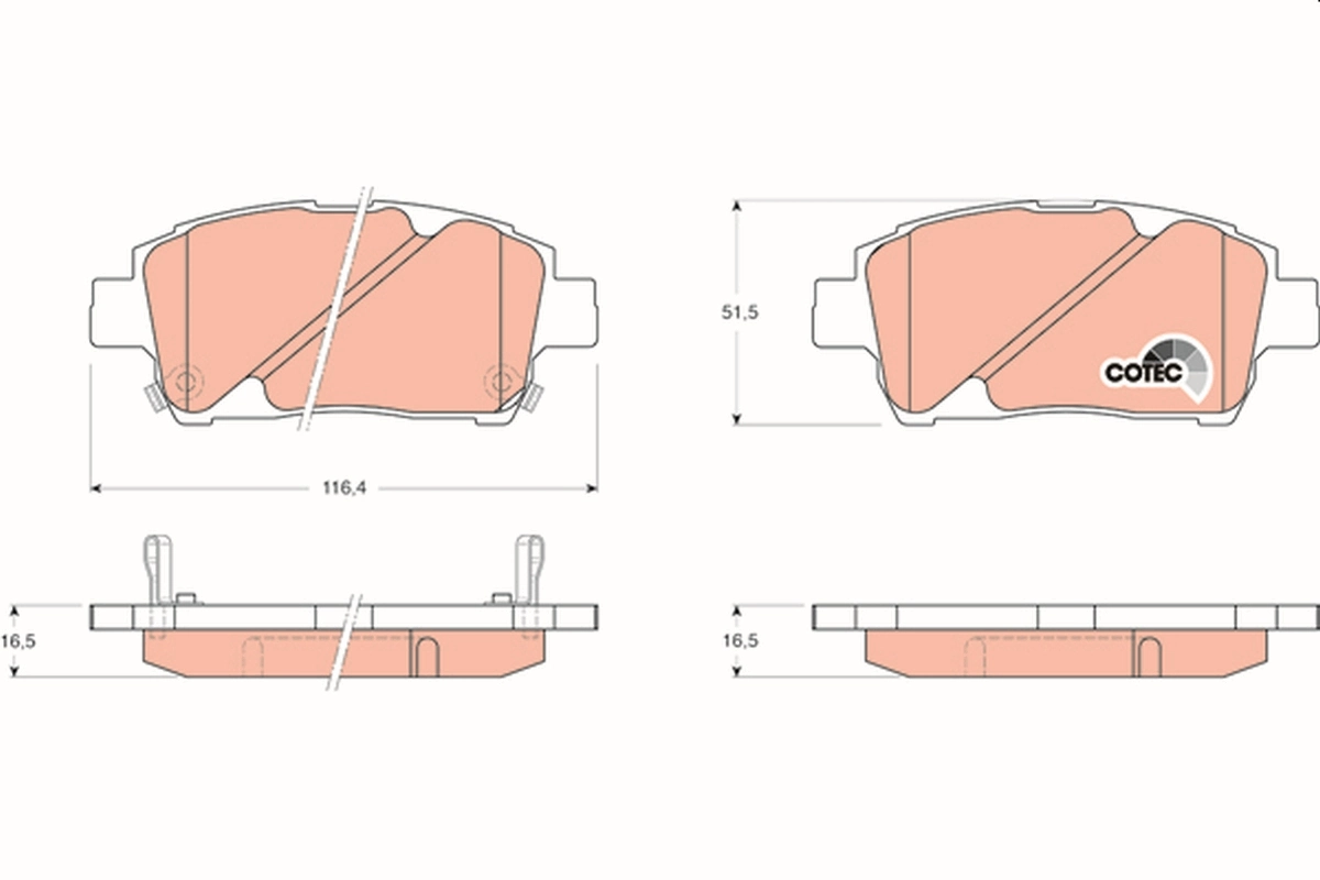 Set placute frana
