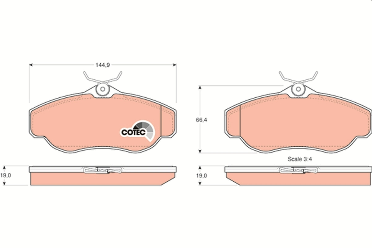 Set placute frana
