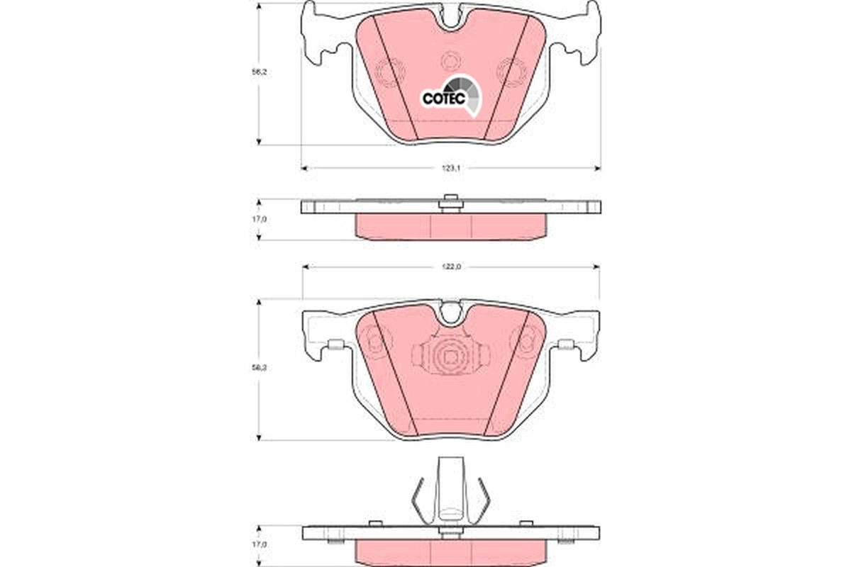 Set placute frana