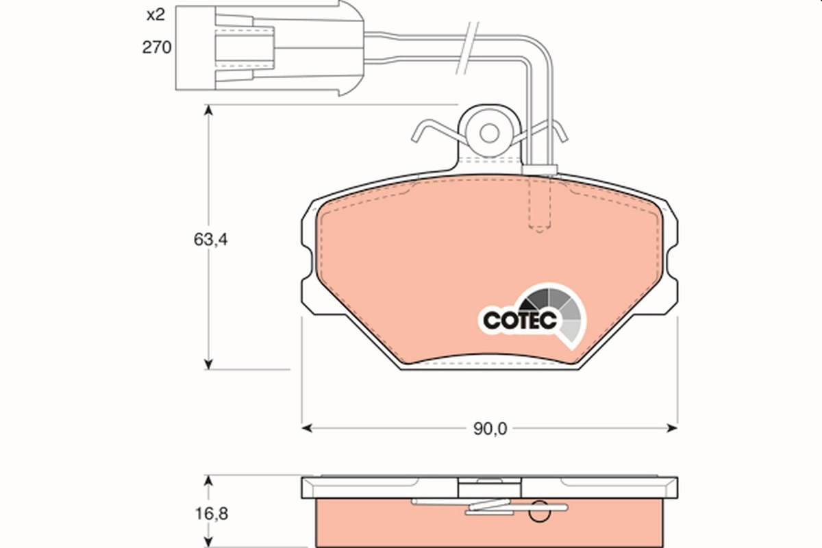 Set placute frana