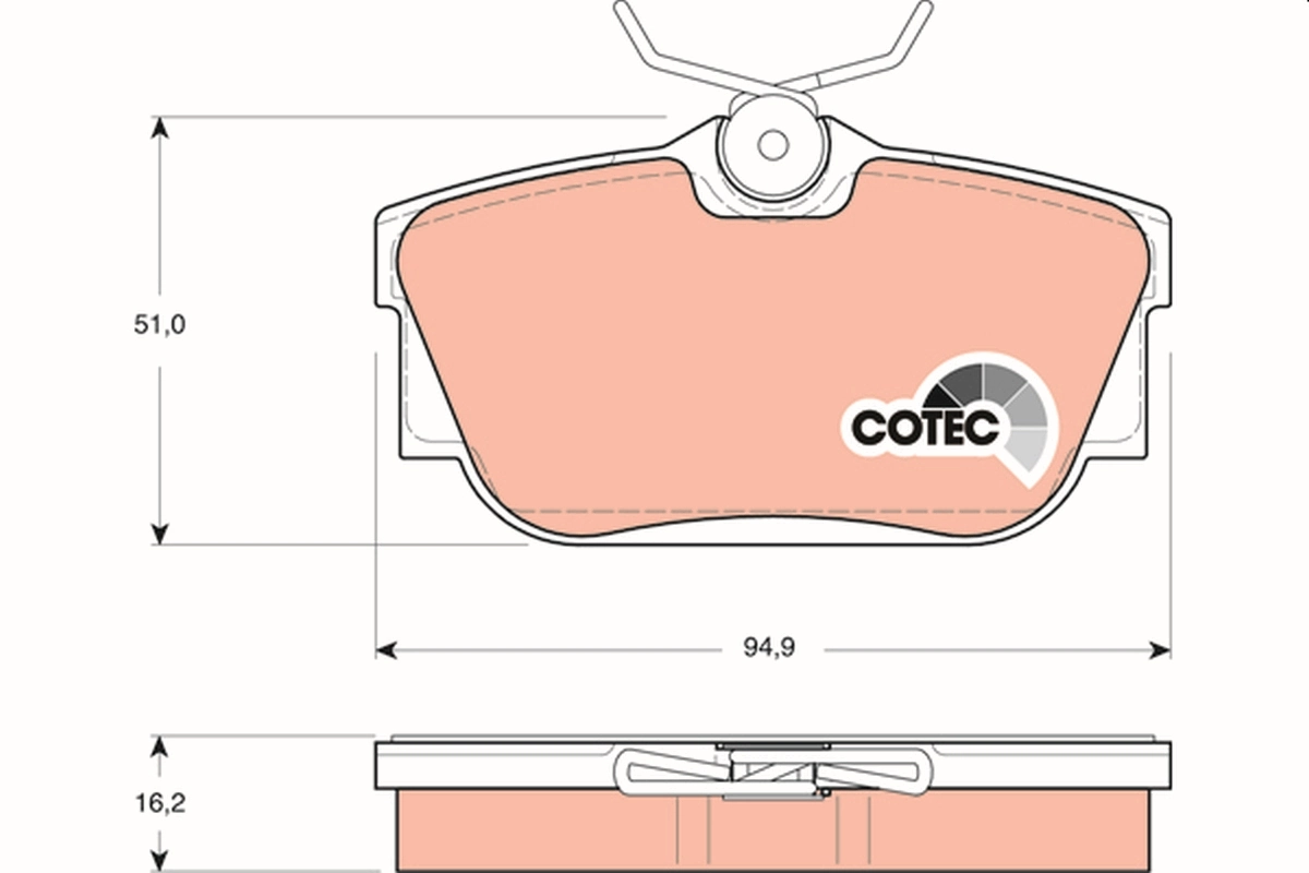 Set placute frana