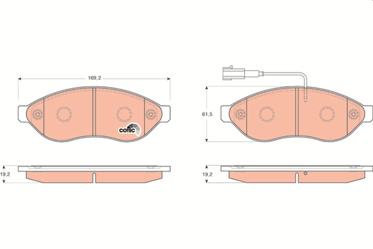 Set placute frana
