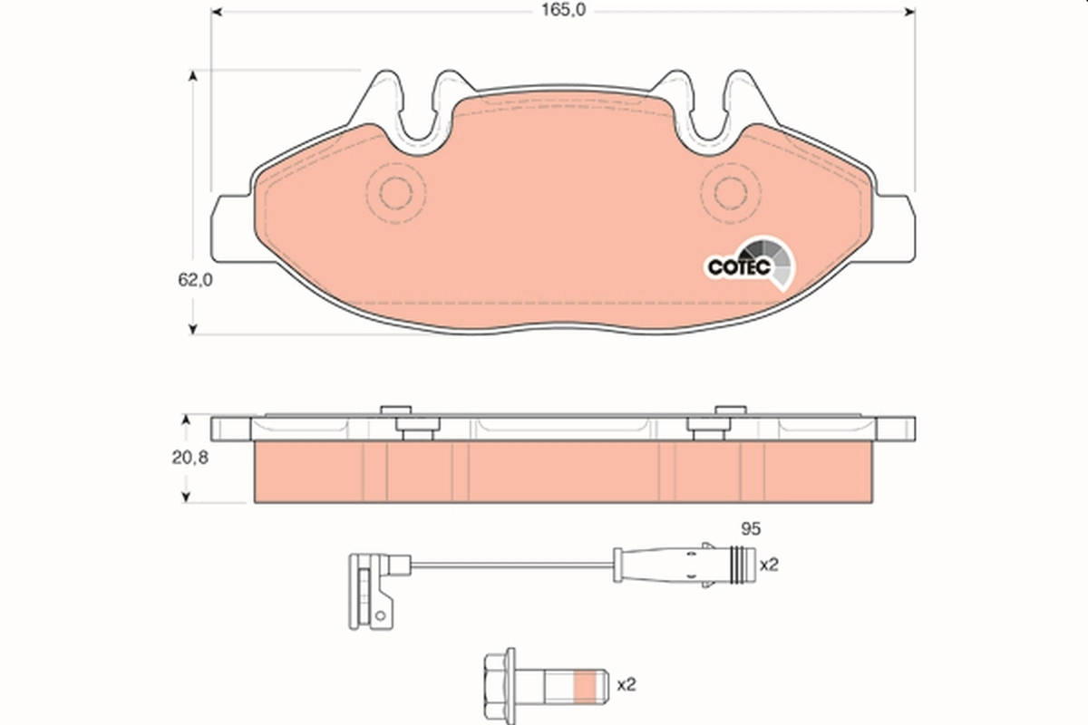 Set placute frana