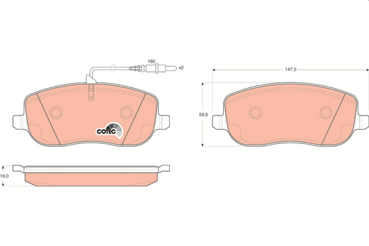 Set placute frana