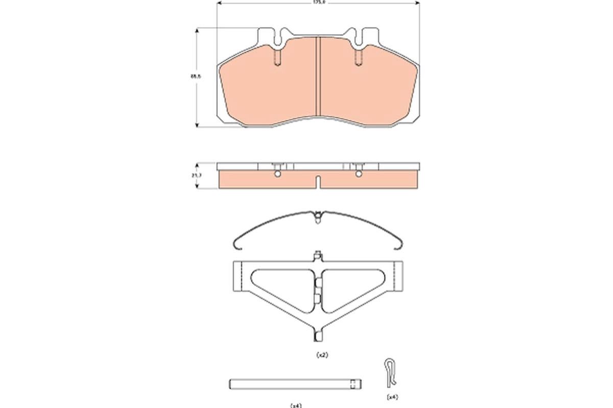 Set placute frana