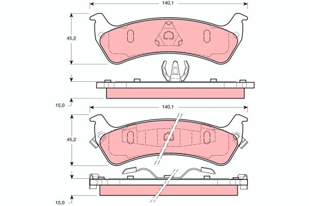 Set placute frana