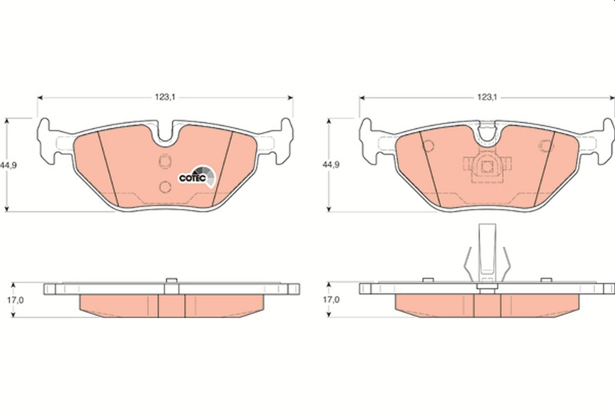 Set placute frana