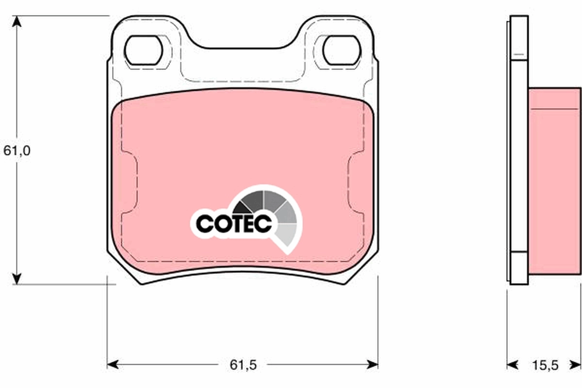 Set placute frana