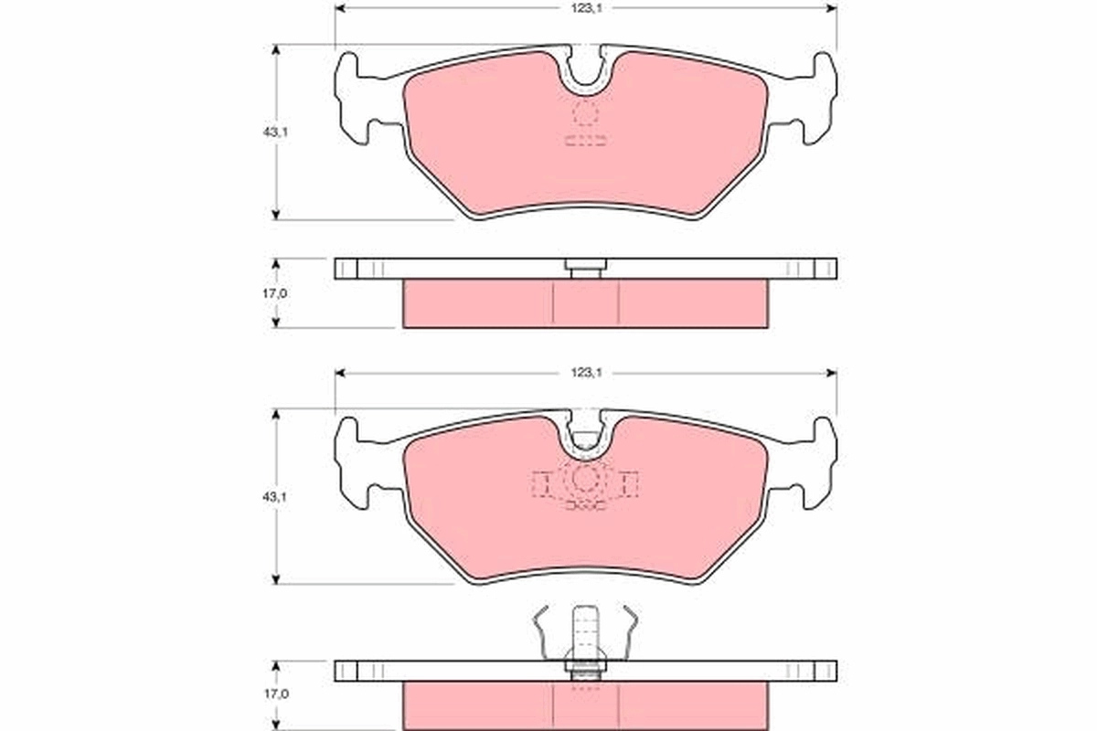 Set placute frana