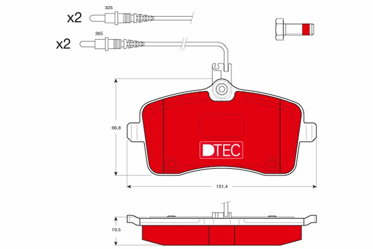 Set placute frana