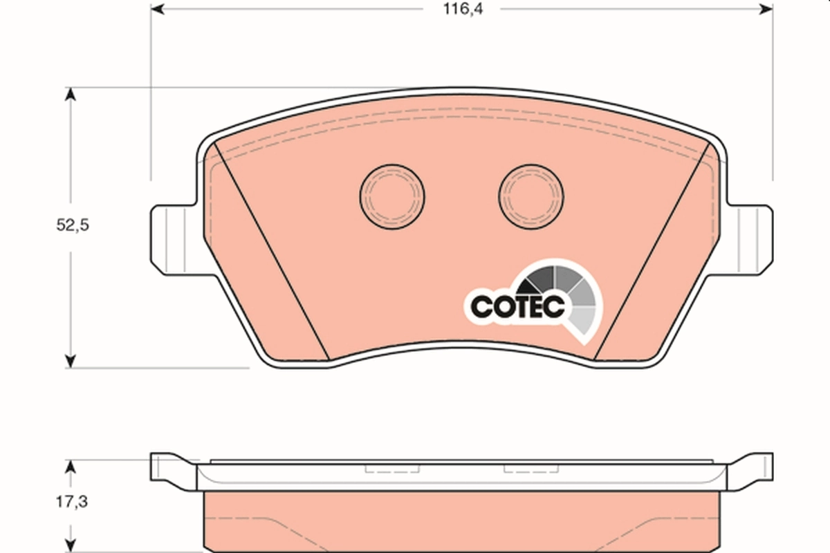 Set placute frana