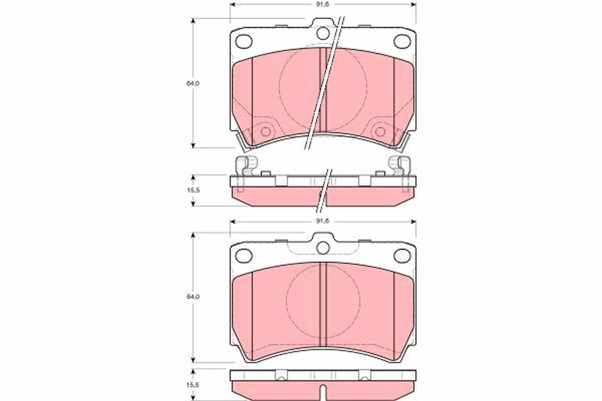 Set placute frana