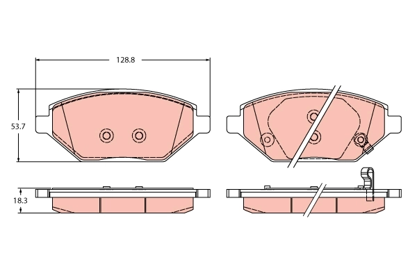 Set placute frana