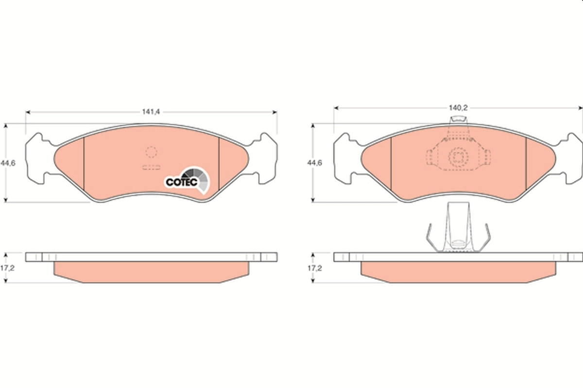 Set placute frana