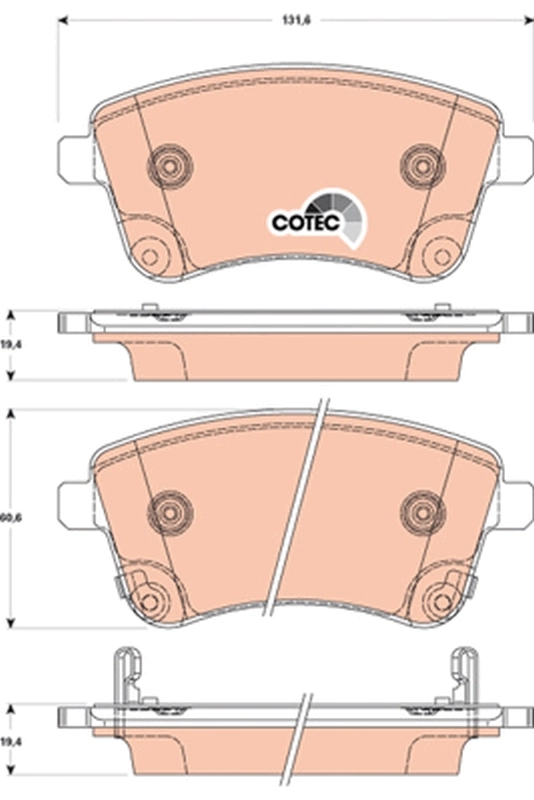 Set placute frana