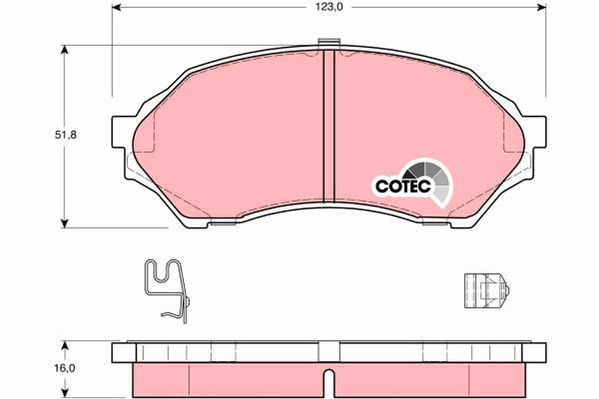 Set placute frana